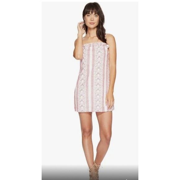 $150 Dolce Vita Women's White Hadley Sleeveless 100% cotton Shift Dress Sz Small - Picture 2 of 13